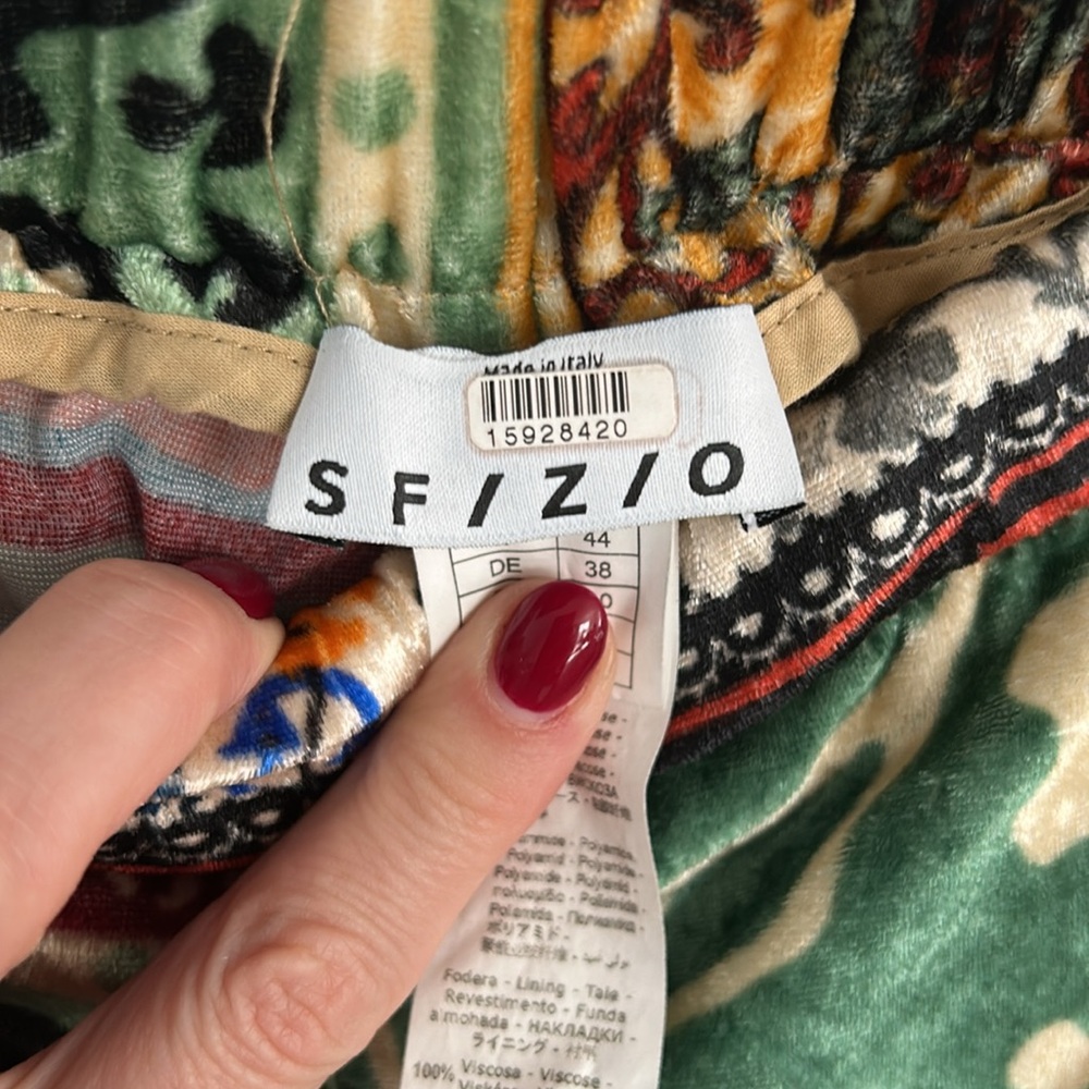SFIZIO Patchwork Velvet Trousers, RTR - Picture 9 of 11